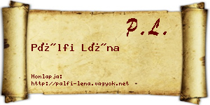 Pálfi Léna névjegykártya